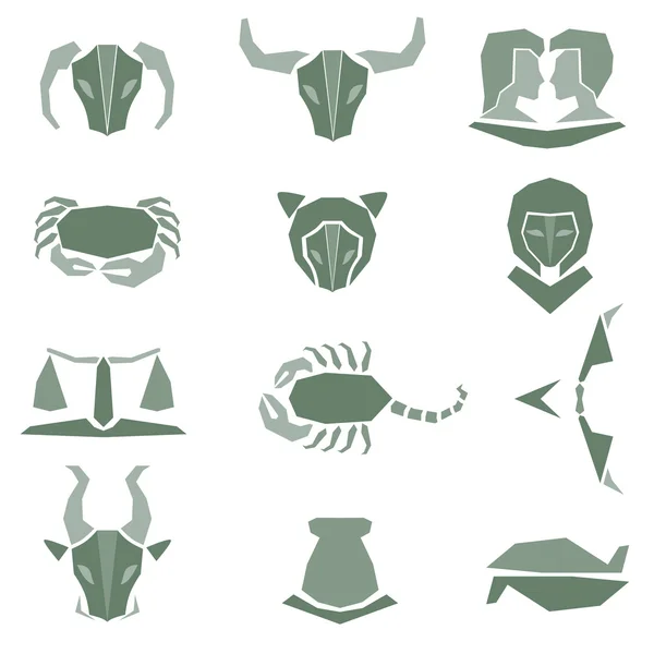 astrolojik zodyak simgeler kümesi