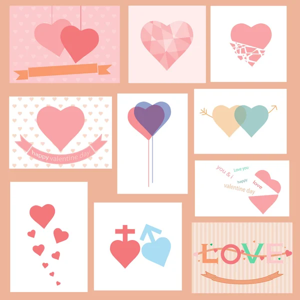 Happy valentines day vector illustration background — Stock Vector