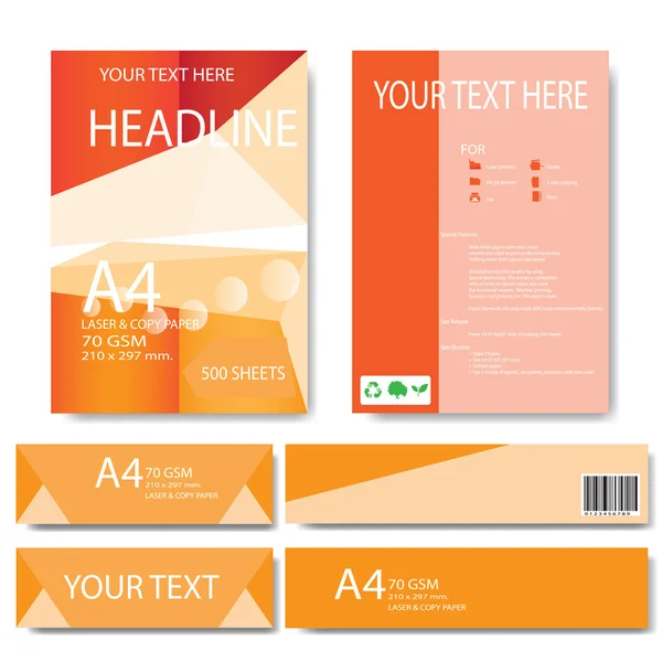 Soyut geometrik vektör şablonu. Tasarım şablonu