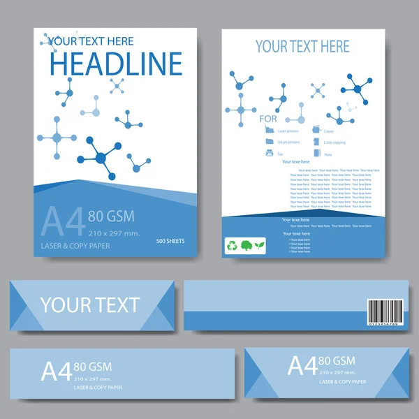 Soyut geometrik vektör şablonu. Tasarım şablonu