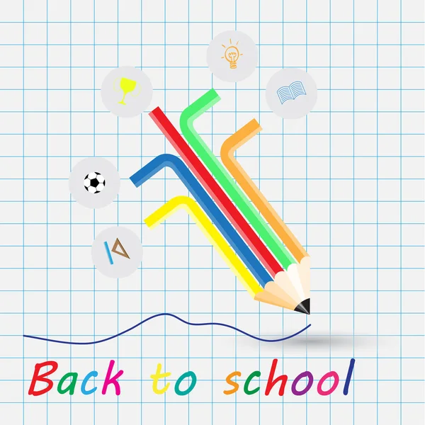 Okul hazırlıkları, üzerinde beyaz arka plan vektör tasarım okulu