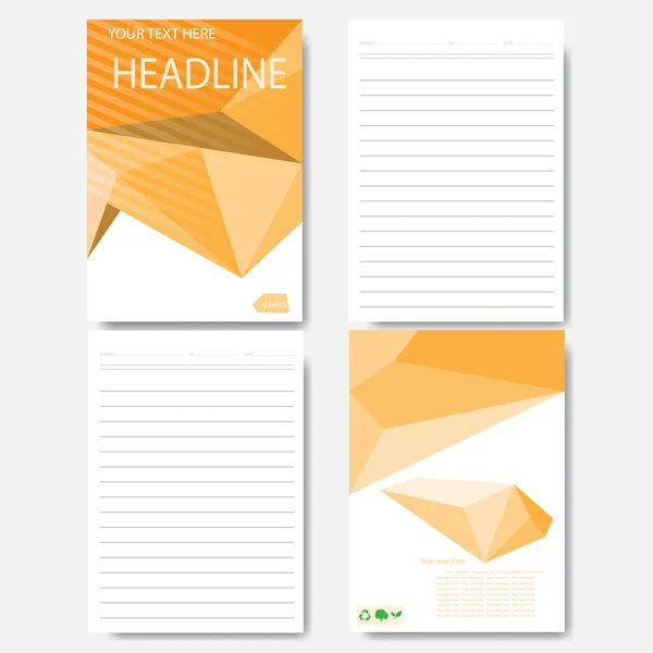 Soyut geometrik vektör şablonu. Tasarım şablonu