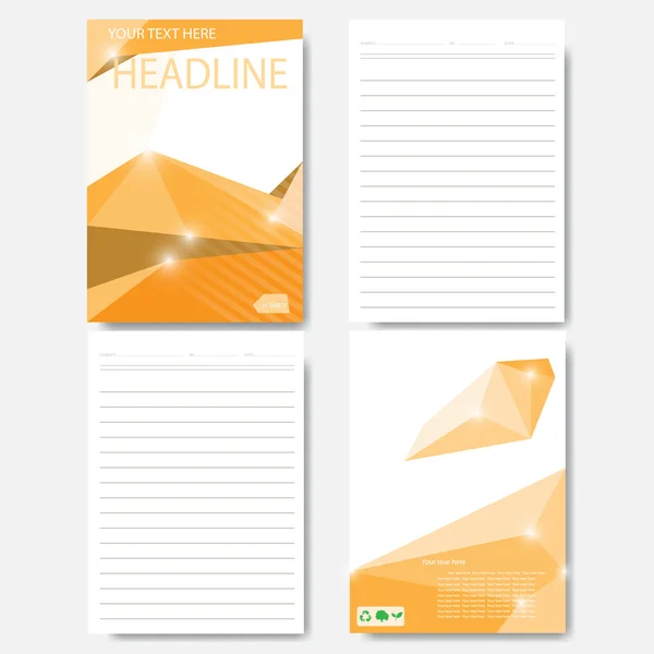 Soyut geometrik vektör şablonu. Tasarım şablonu