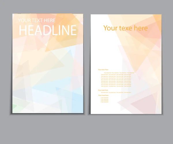 Soyut geometrik vektör şablonu. Tasarım şablonu  