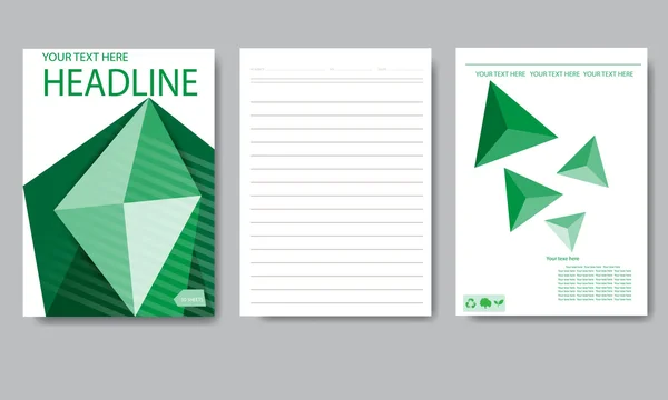 Soyut geometrik vektör şablonu. Tasarım şablonu  