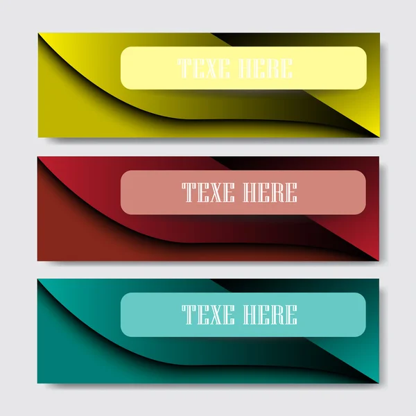 Абстрактний барвистий шаблон дизайну банерів — стоковий вектор