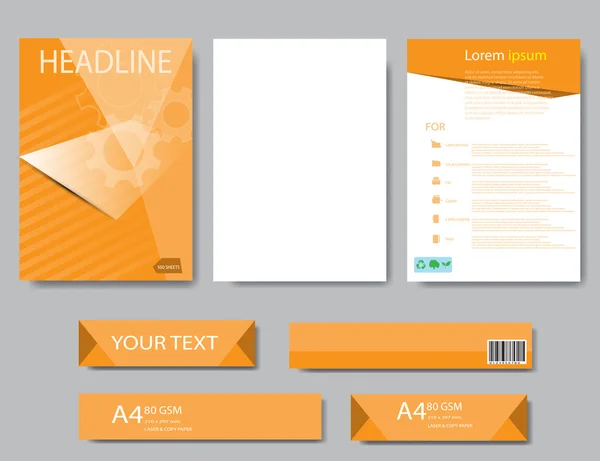 Soyut geometrik vektör şablonu. Tasarım şablonu  