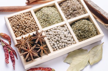 Baharat çerçevelenmiş toplama