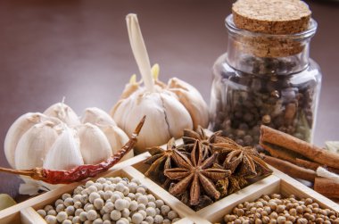Baharat çerçevelenmiş toplama