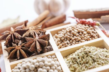 Baharat çerçevelenmiş toplama