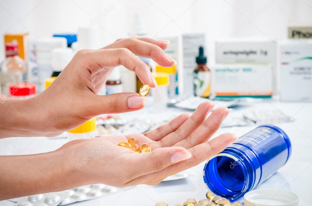 handling fish oil pill
