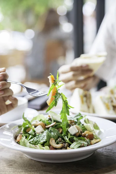 Reunião durante o almoço — Fotografia de Stock