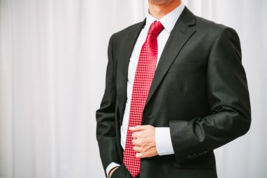 işadamı stand ile gayri jest