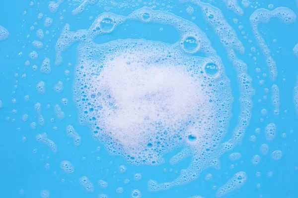 Foam Blue Background Top View — Stock Photo, Image