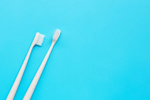 Tootbrush Fundo Azul — Fotografia de Stock