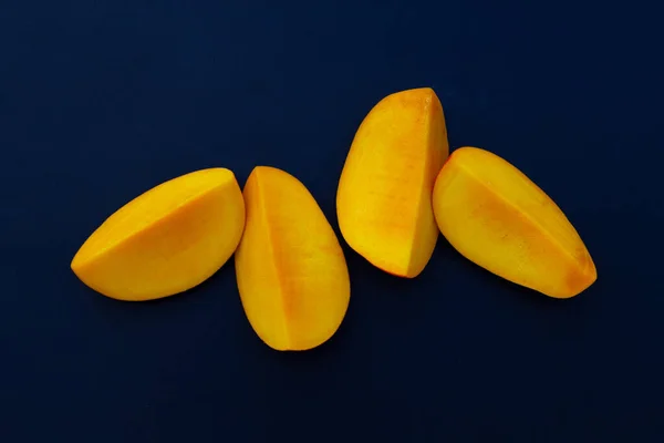 Tropisch Fruit Mango Witte Achtergrond — Stockfoto