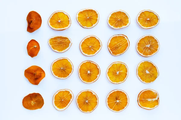 Dried Orange Slices White Background — Stock Photo, Image