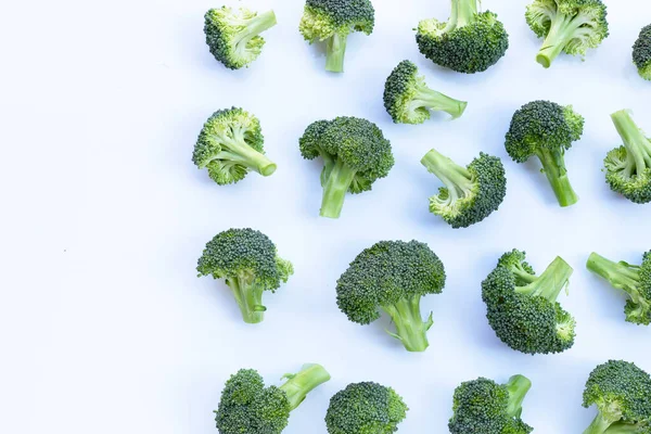 Fresh Green Broccoli White Background — Stock Photo, Image