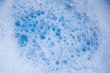 Deterjan köpüğü. Üst görünüm