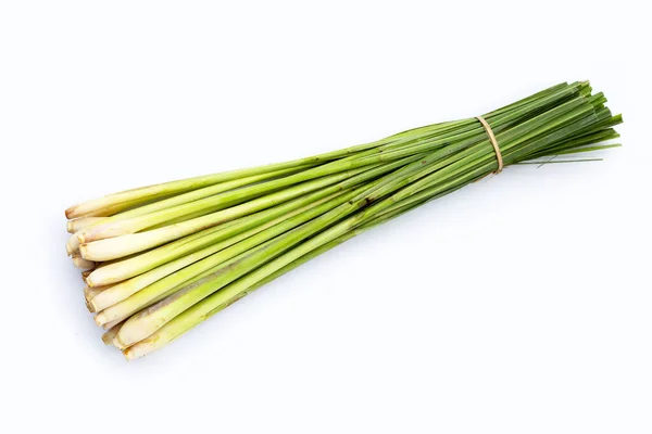 Citronella Fresca Sfondo Bianco — Foto Stock