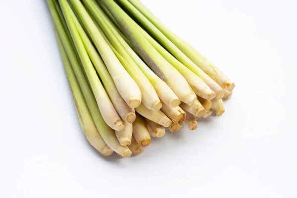 Fresh Lemongrass White Background — Stock Photo, Image