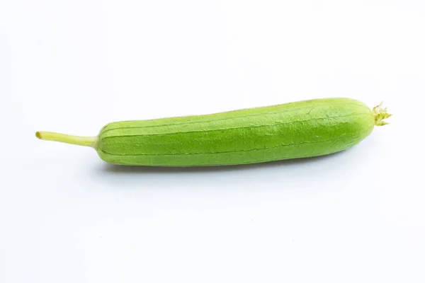 Fresh Angled Gourd White Background — Stock Photo, Image