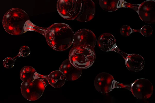 3D moleküler arka plan