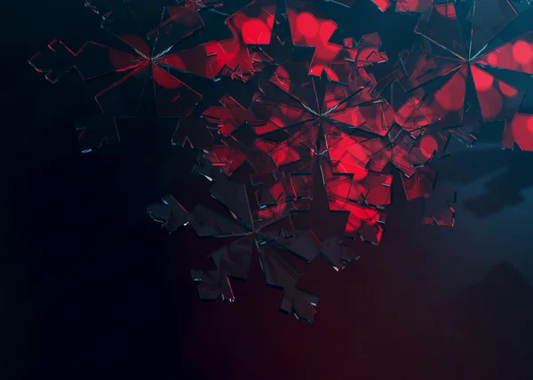 3D kar tanesi. Kış tatil arka plan