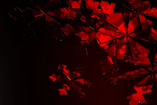 3D kar tanesi. Kış tatil arka plan