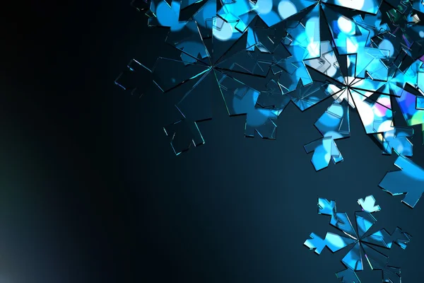 3D kar tanesi. Kış tatil arka plan