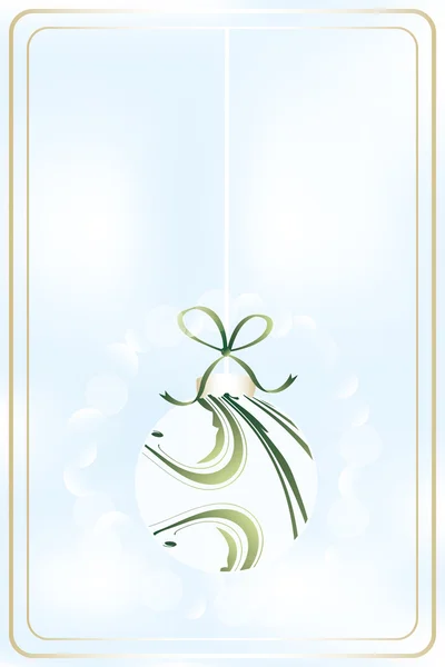 Boule de Noël chatoyante — Image vectorielle