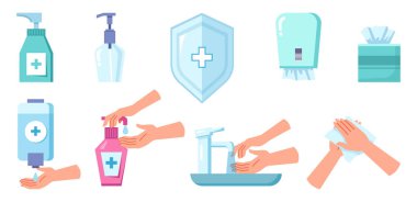 Dezenfeksiyon ve temizlik antiseptik spreyi, sabun