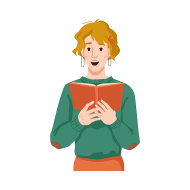 Okumakla şaşıran kız, kitapla hisseden kadın.