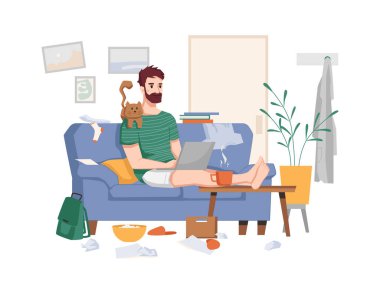 Karantina için evden bağımsız çalışma, uzak çalışma