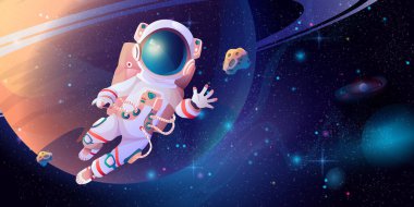 Yörüngede uzayı keşfeden kozmonot astronot