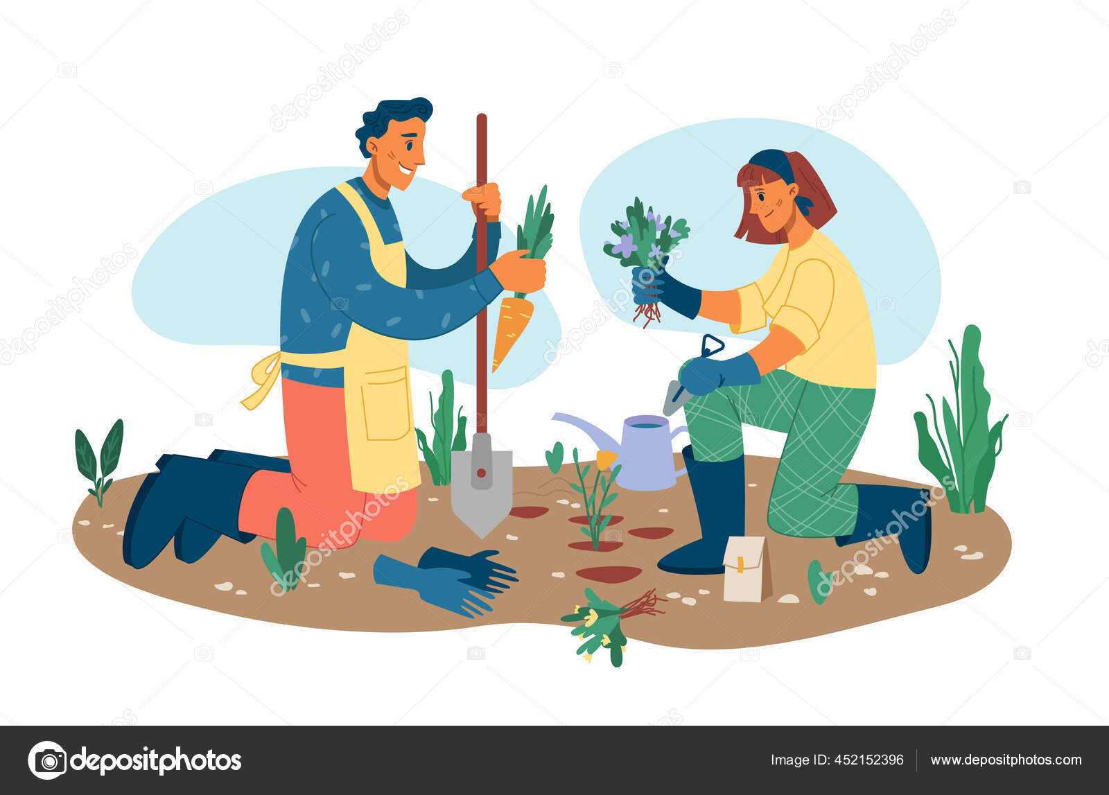 Orang Berkebun Tanaman Bunga