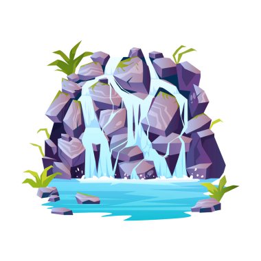 Rocky Hill çeşme sahnesinde bitkiler izole edildi