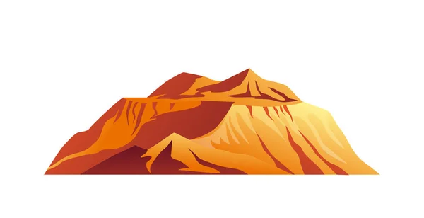 Colorado mountain plato, rocky cliffs in desert — Stock Vector