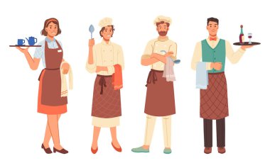 Aşçı ve garsonluk mesleği, kadın ve erkek