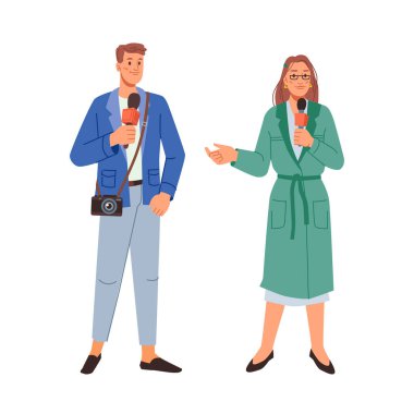 Haber ekibi karakterleri, röportaj yapan gazeteciler