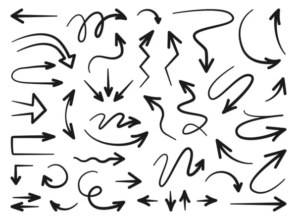 Orientación camino signos punteros aislados y flechas — Vector de stock