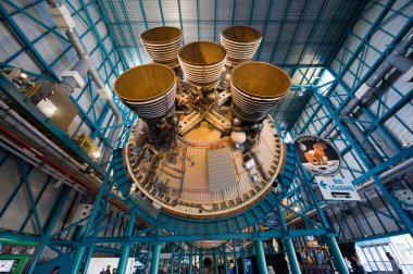 Saturn V rocket at Kennedy Space Center clipart