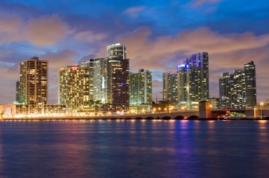 Alacakaranlık Miami manzarası