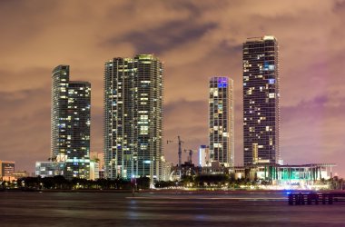Alacakaranlık Miami manzarası