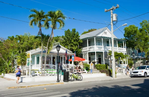 Strada Duval a Key West — Foto Stock