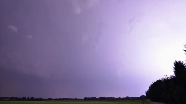 Time-lapse of lightning — Stock Video