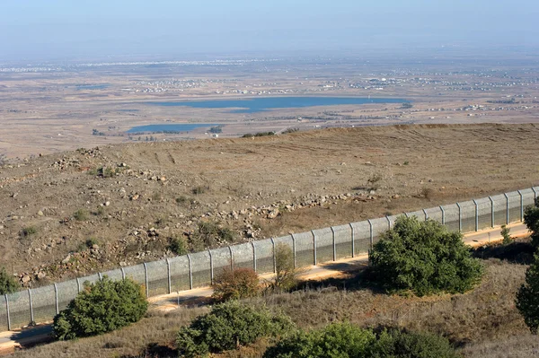 Граница Израиля и Сирии — стоковое фото