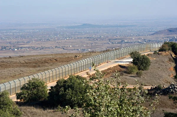 边界以色列-叙利亚 — 图库照片