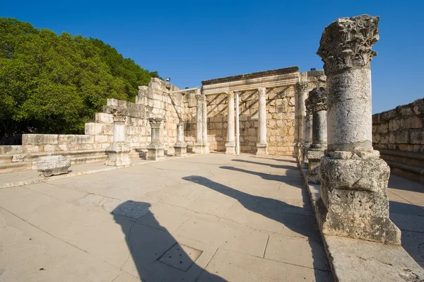 The synagogue of Capernaum — Stock Photo, Image