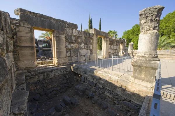 The synagogue of Capernaum — Stock Photo, Image